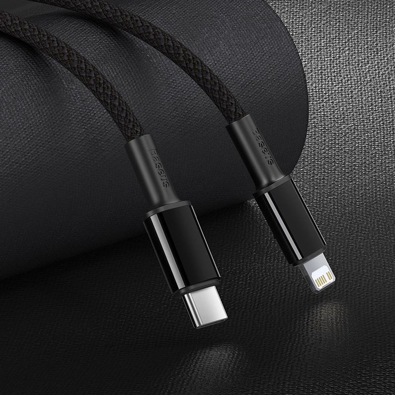 Baseus High Density Braided Fast Charging Data Cable Type-C to IP PD 20W - Image 7