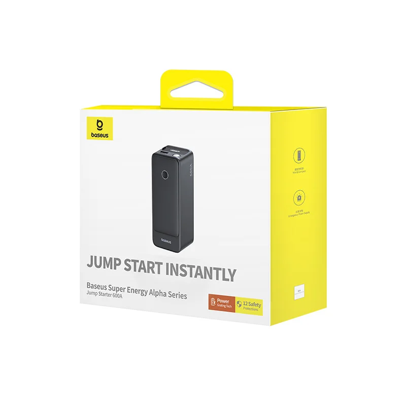 Baseus Super Energy Alpha Series Jump Starter 600A Cosmic Black - Image 2
