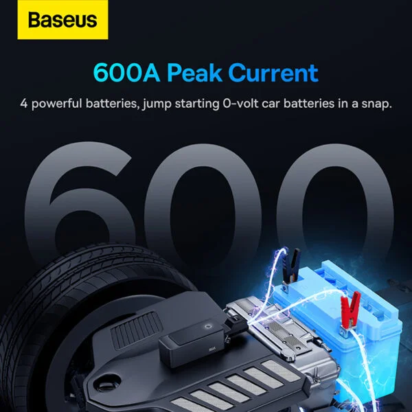 Baseus Super Energy Alpha Series Jump Starter 600A Cosmic Black - Image 8