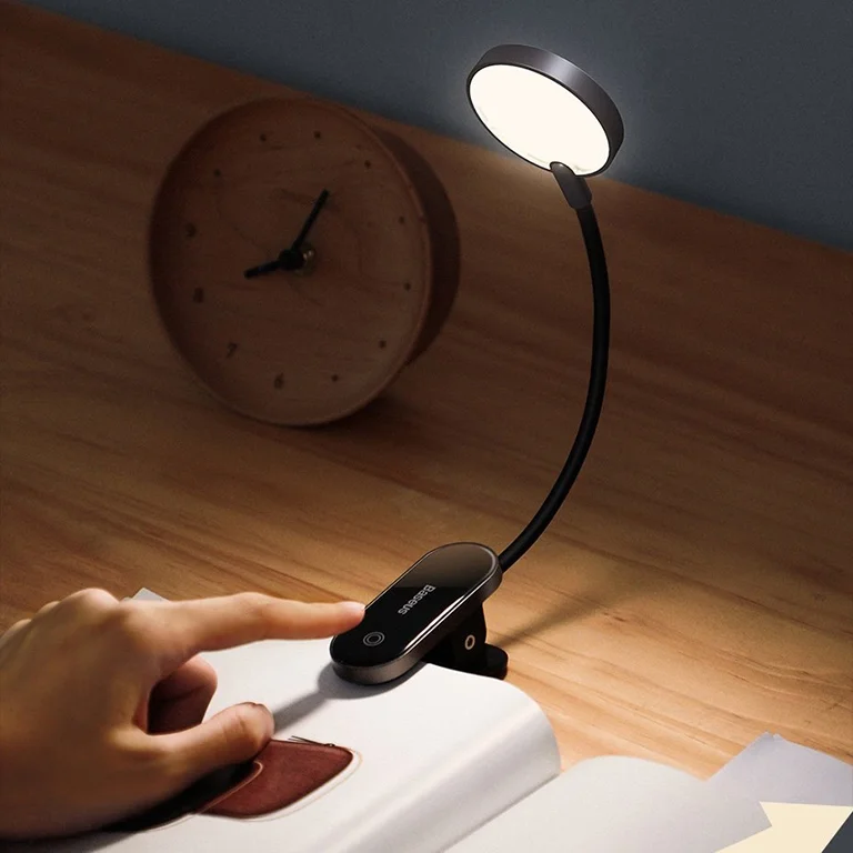 Baseus Comfort Reading Mini Clip Lamp - Dark Gray - Image 2