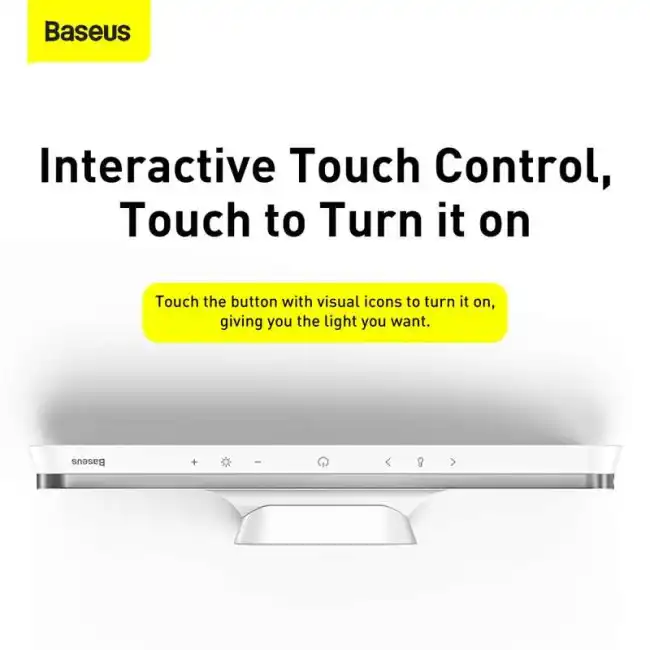 Baseus Magnetic Stepless Dimming Charging Desk Lamp Pro White - Image 5
