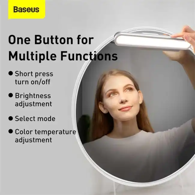 Baseus Magnetic Stepless Dimming Charging Desk Lamp Pro White - Image 4