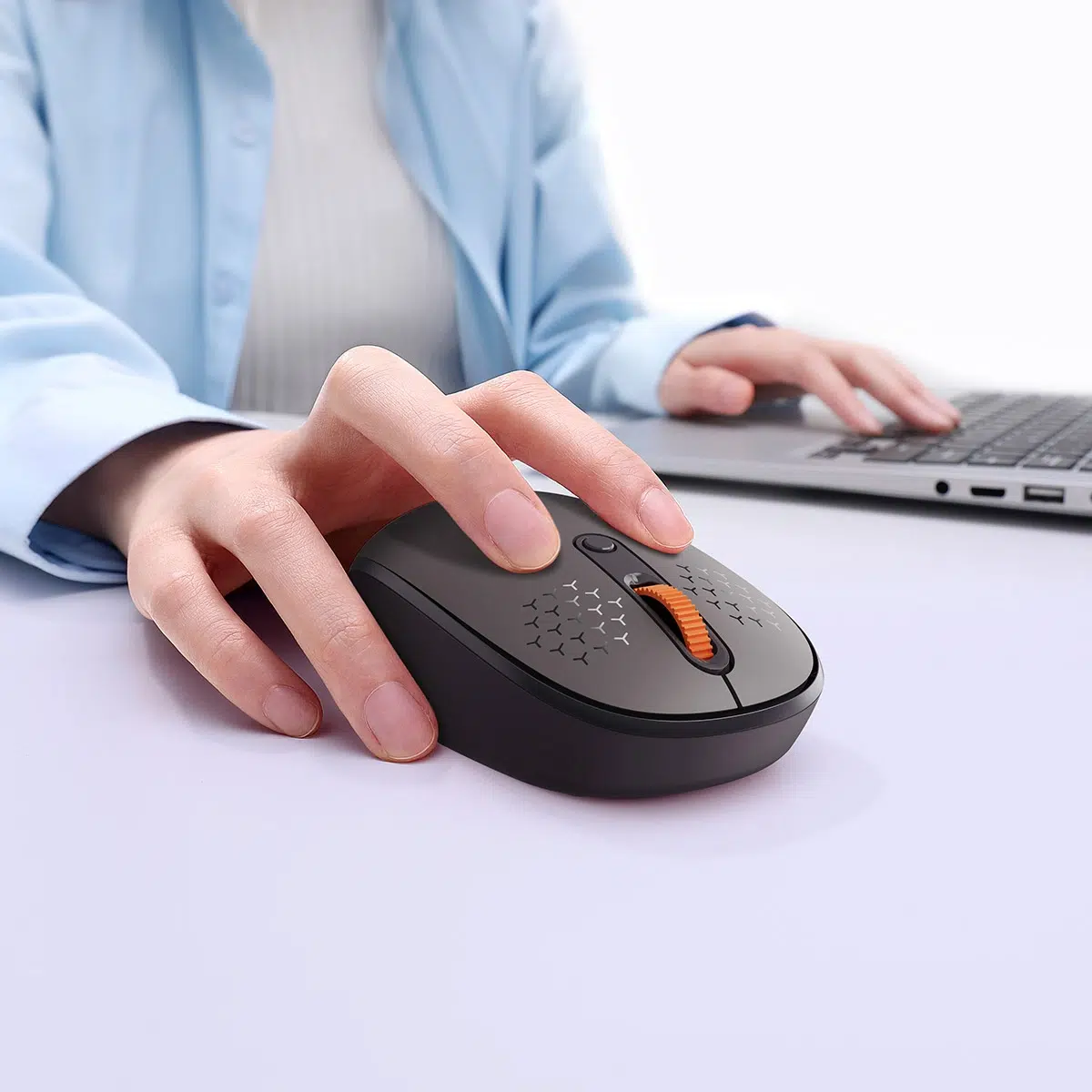 Baseus F01B Tri-Mode Wireless Mouse Frosted Gray