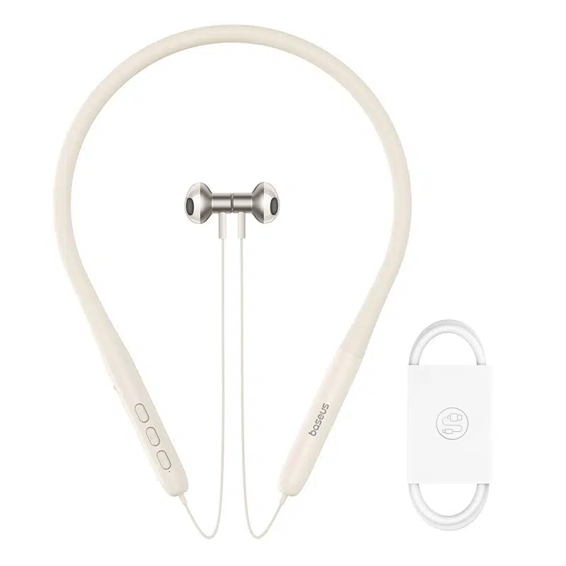 Baseus Bowie P1 Neckband Wireless Earphones Stellar White - Image 14