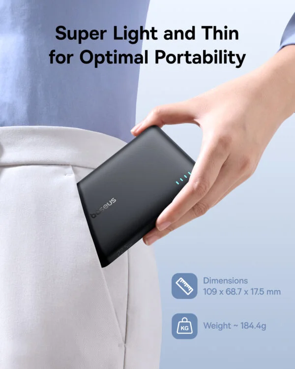 Baseus EnerFill FP21 Power Bank 10000mAh 22.5W Cmic Black - Image 6