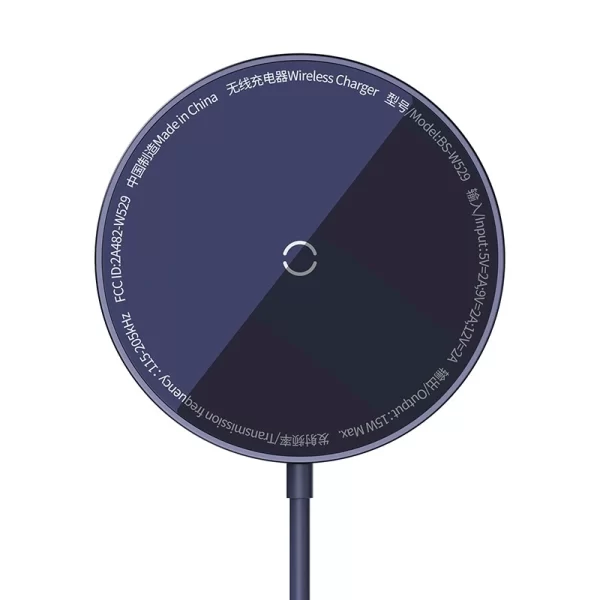 Baseus Simple Mini3 Magnetic Wireless Charger Black - Image 3