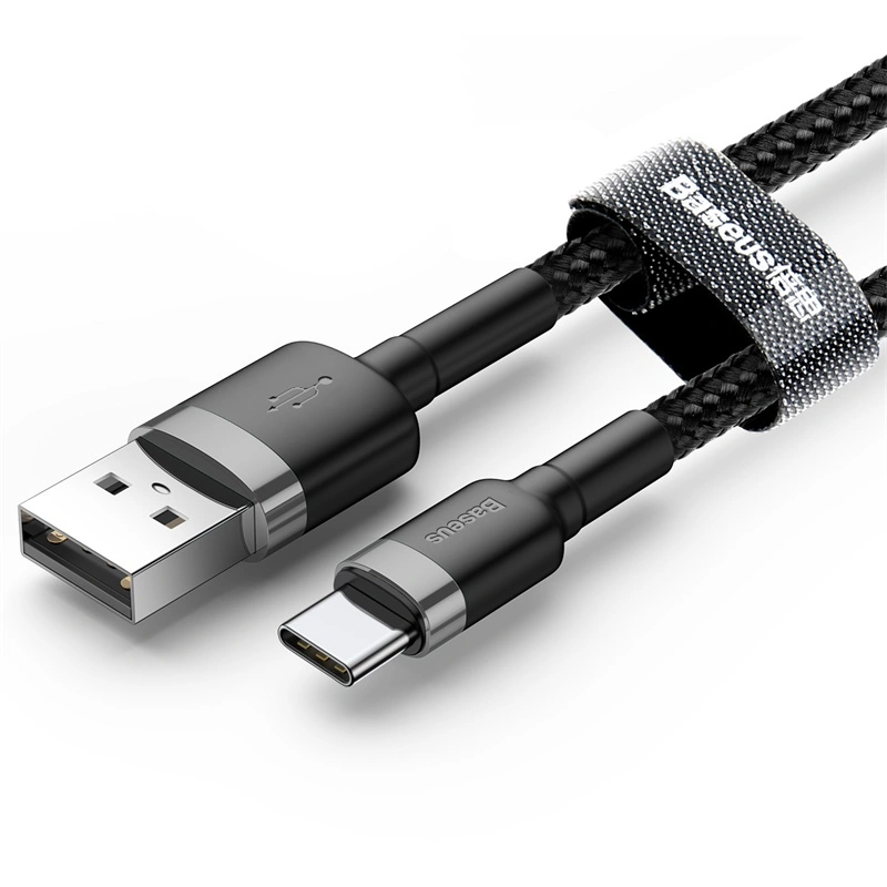 Baseus cafule Cable USB For Type-C 3A 1M Gray+Black - Image 5